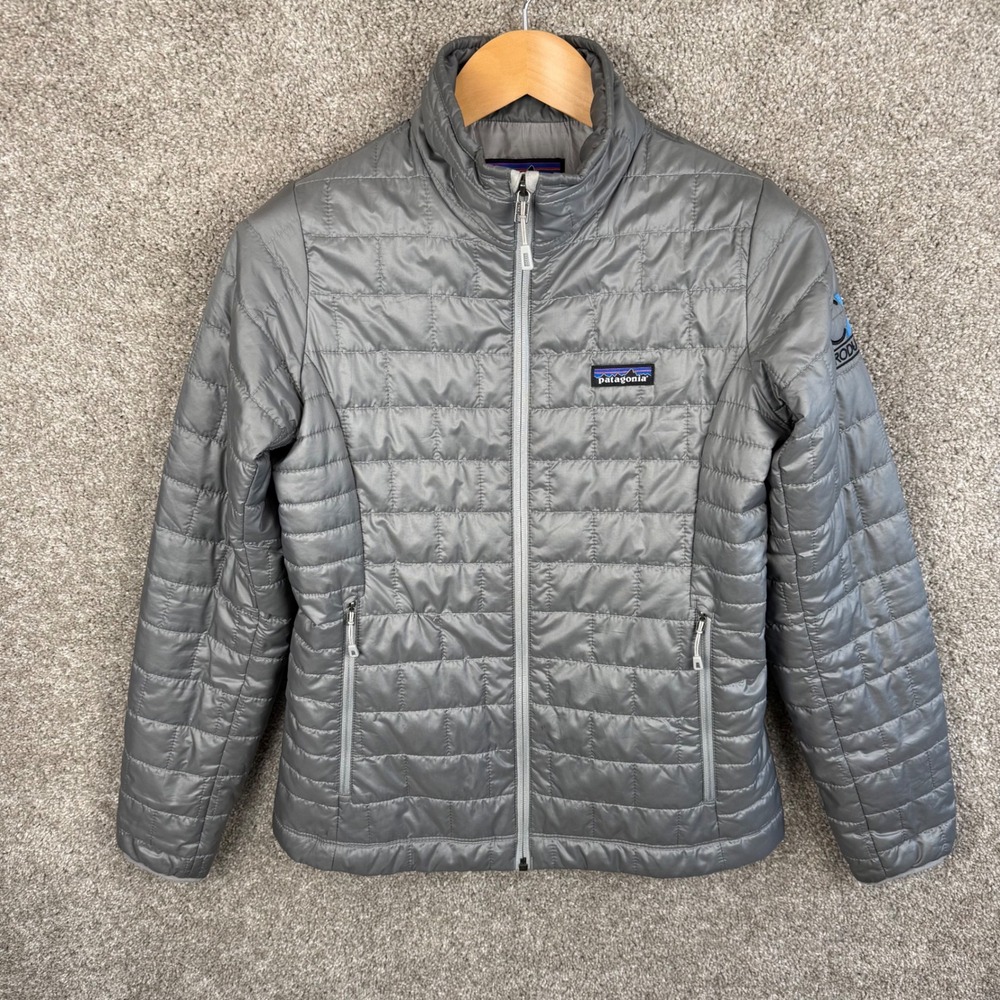 Patagonia Nano Puffer Quilted Full Zip Jacket Womens Small Insulated LOGO - Picture 2 of 7